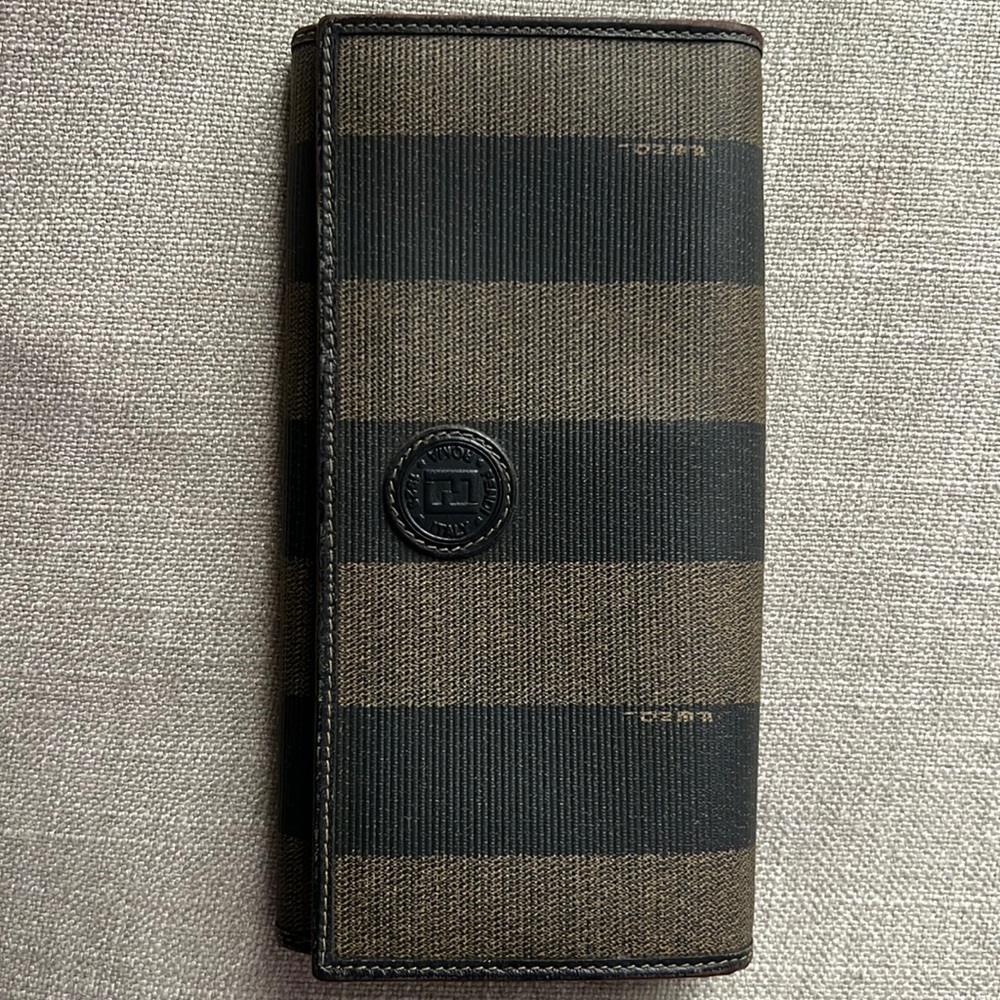 FENDI PEQUIN PVC BIFOLD LONG